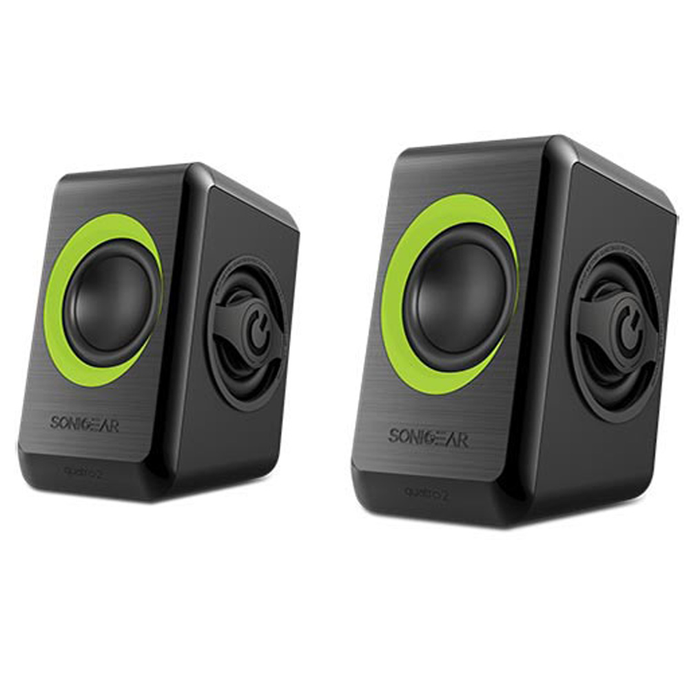SONIC GEARS USB POWERED QUAD BASS SPEAKERS 2 SONIC GEARS USB POWERED QUAD BASS SPEAKERS 2