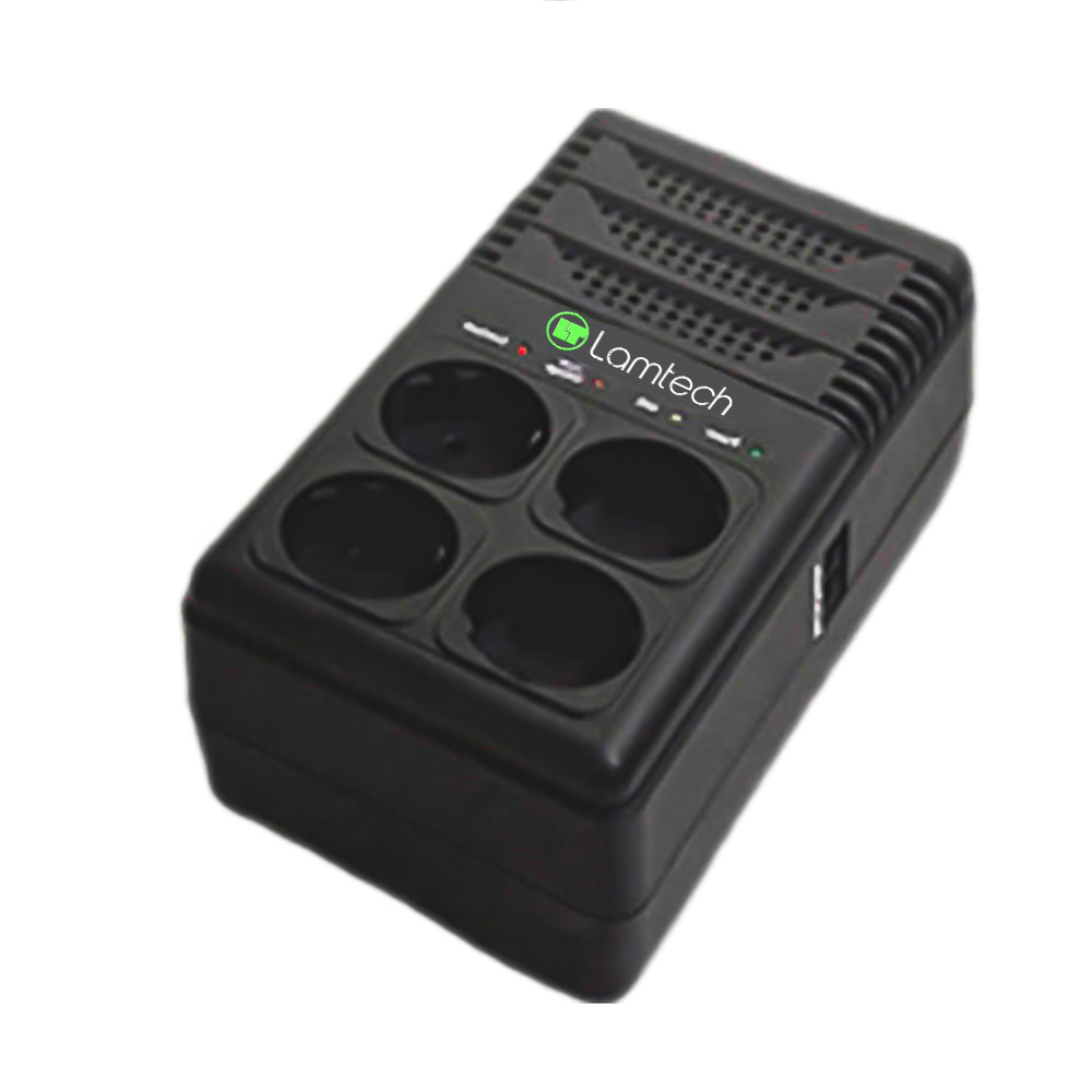 LAMTECH AUTOMATIC VOLTAGE REGULATOR 4 SCHUKO SOCKETS 1500VA REFURBISHED LAMTECH AUTOMATIC VOLTAGE REGULATOR 4 SCHUKO SOCKETS 1500VA REFURBISHED