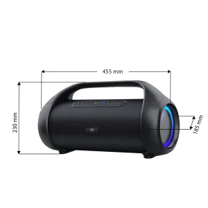 MANTA BT RGB SPEAKER WITH VOICE ASSISTANT 180W 3 SEKCJA 2 wymiary