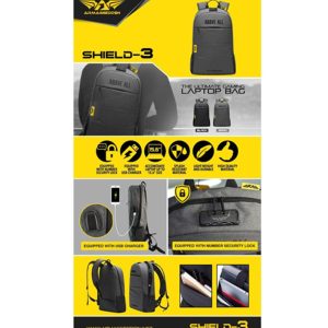 ARMAGGEDDON GAMING LAPTOP BAG 15,6' SHIELD 3 BLACK 4 SHIELD3G1
