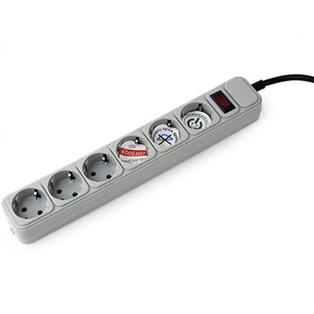 GEMBIRD SURGE PROTECTOR 6 SOCKETS 1 GEMBIRD SURGE PROTECTOR 6 SOCKETS 1