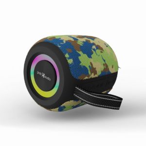 GEMBIRD PORTABLE BT PARTY SPEAKER WITH RGB LED LIGHT EFFECT CAMO 3 SPK BT LED 05 CM
