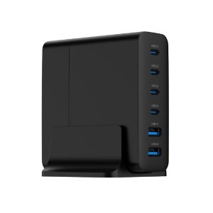 GEMBIRD 6-PORT 75W GaN USB FAST C HARGER BLACK 4 TA UC 2A4C PD75 01 BK