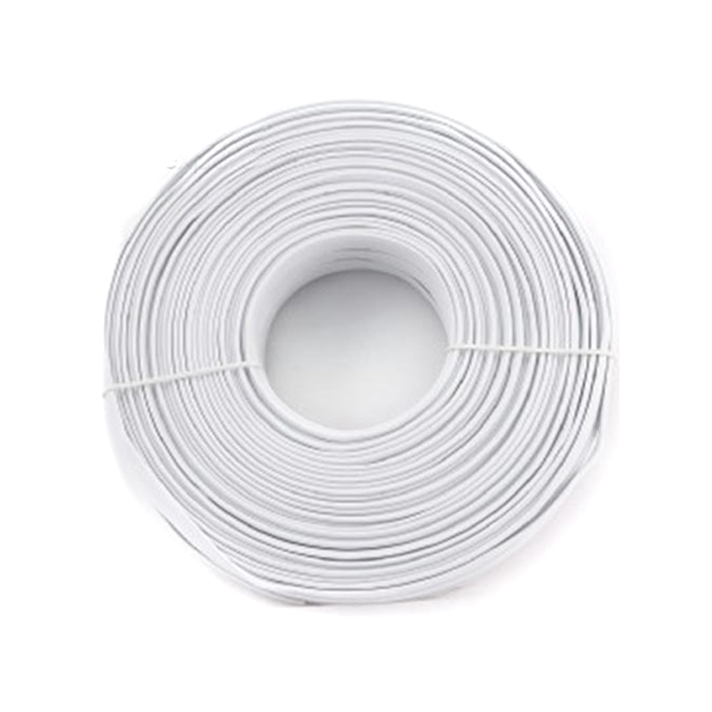CABLEXPERT FLAT TELEPHONE CABLE STRANDED WIRE 100m WHITE 4 WIRES CABLEXPERT FLAT TELEPHONE CABLE STRANDED WIRE 100m WHITE 4 WIRES