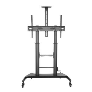 GEMBIRD HEIGHT ADJUSTABLE TV FLOOR STAND WITH CASTER WHEELS 60' - 100'