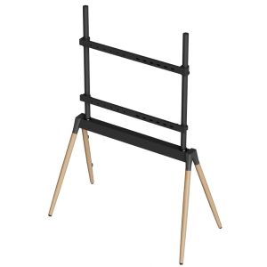 GEMBIRD TV FLOOR STAND 55'-86' BLACK/WOOD MAX VESA 600x400 3 TVS 86F 01 BK 2