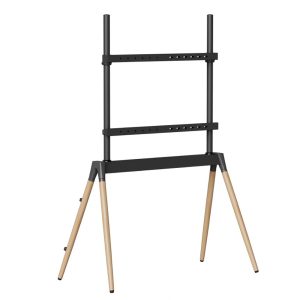 GEMBIRD TV FLOOR STAND 55'-86' BLACK/WOOD MAX VESA 600x400