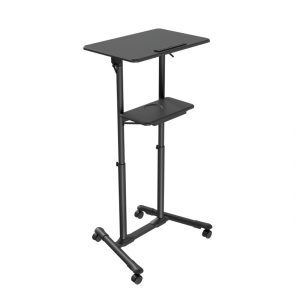 GEMBIRD MOBILE LECTURE DESK WITH CASTER WHEELS BLACK 3 TVS DESK 01 BK 4 1 e1745845323785