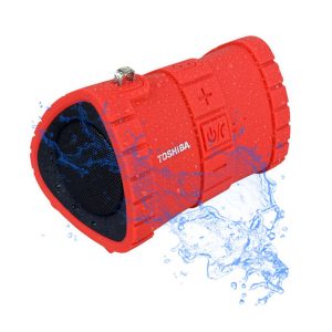 TOSHIBA AUDIO FLOATING WATERPROOF BLUETOOTH SPEAKER RED