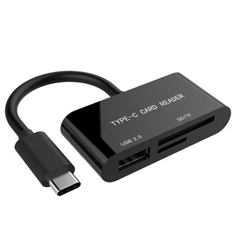 GEMBIRD COMPACT USB TYPE-C SDXC COMBO CARD READER BLACK GEMBIRD COMPACT USB TYPE-C SDXC COMBO CARD READER BLACK