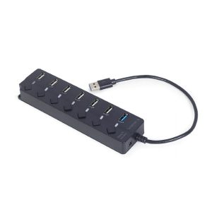 GEMBIRD 7-PORT USB HUB (1XUSB3.1+6XUSB2.0) WITH SWITCHES 4 UHB U3P1U2P6P 01