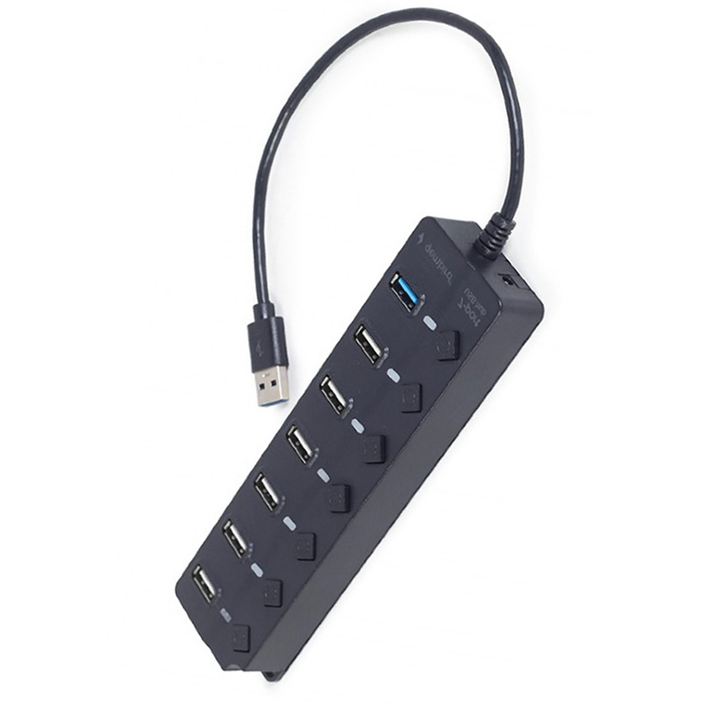 GEMBIRD 7-PORT USB HUB (1XUSB3.1+6XUSB2.0) WITH SWITCHES GEMBIRD 7-PORT USB HUB (1XUSB3.1+6XUSB2.0) WITH SWITCHES