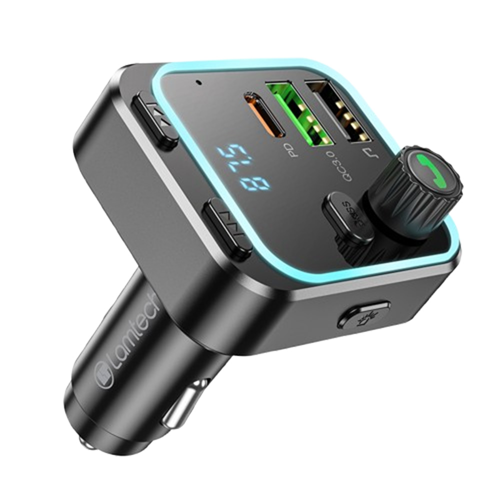 LAMTECH RGB BT5.0 FM TRANSMITTER QC3.0 PD20W LAMTECH RGB BT5.0 FM TRANSMITTER QC3.0 PD20W
