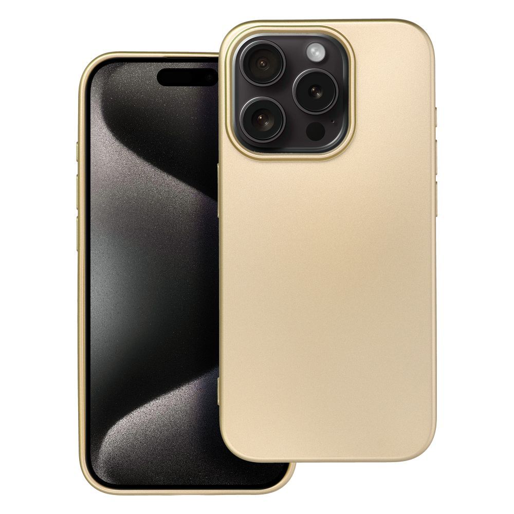 METALLIC Case for IPHONE 15 Pro Pro gold METALLIC Case for IPHONE 15 Pro Pro gold