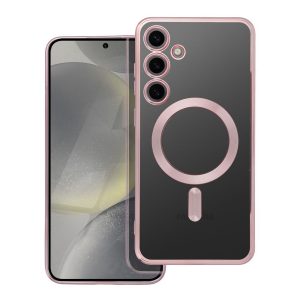 ELECTRO MAG COVER case compatible with MagSafe for SAMSUNG S24 Plus rose gold