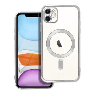 ELECTRO MAG COVER case compatible with MagSafe for IPHONE 11 silver