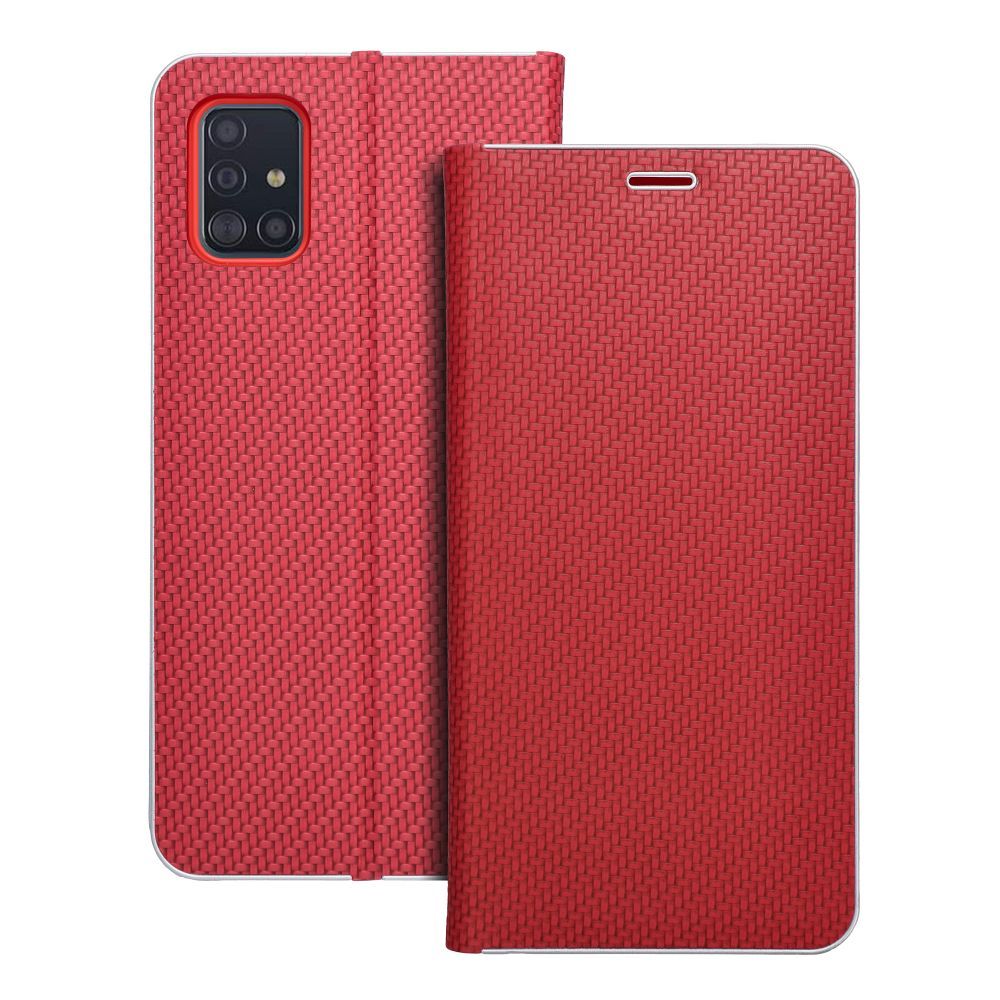 LUNA Book Carbon for SAMSUNG A51 red LUNA Book Carbon for SAMSUNG A51 red