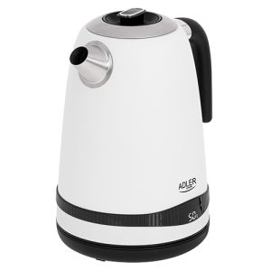ADLER 1,7L STEEL ELECTRIC KETTLE WITH LCD AND TEMPERATURE CONTROL WHITE 3 ad 1295w 2