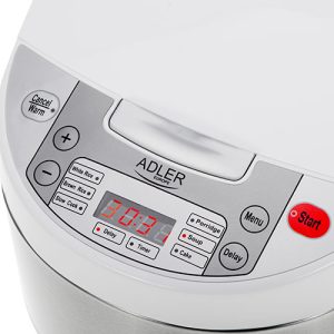 ADLER 6-IN-1 MULTI-COOKER 3.25L 700W WHITE/SILVER 4 ad 6420 5