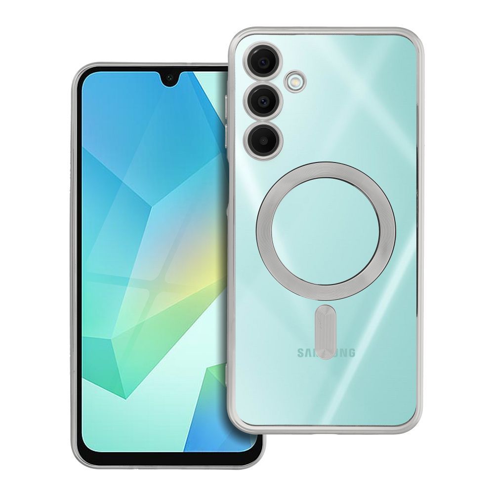 ELECTRO MAG COVER case compatible with MagSafe for SAMSUNG A16 silver ELECTRO MAG COVER case compatible with MagSafe for SAMSUNG A16 silver