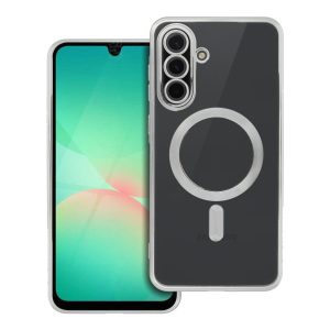 ELECTRO MAG COVER case compatible with MagSafe for SAMSUNG A56 silver