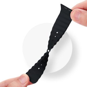 DUX DUCIS strap OCEAN WAVE silicone for Apple Watch 38 / 40 / 41 mm graphite 5 c4be6c2556953caa027c3fd37f68e859