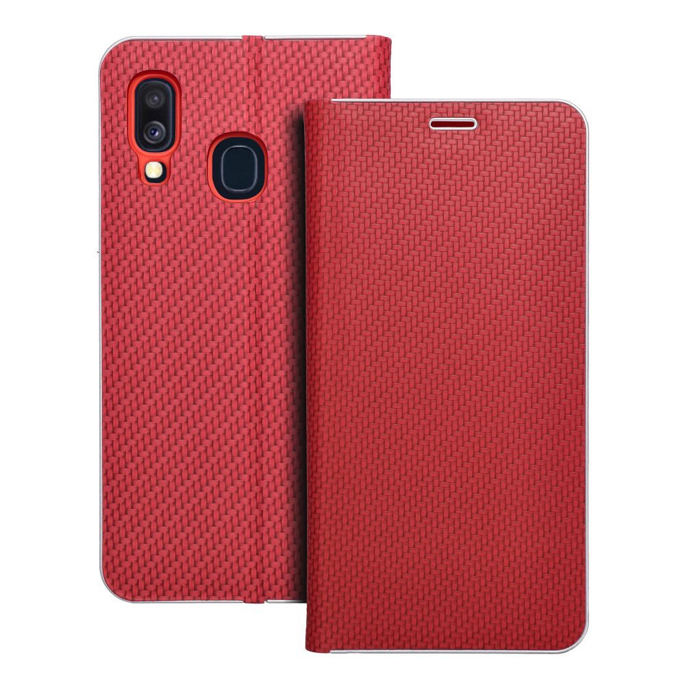 LUNA Book Carbon for SAMSUNG A40 red LUNA Book Carbon for SAMSUNG A40 red