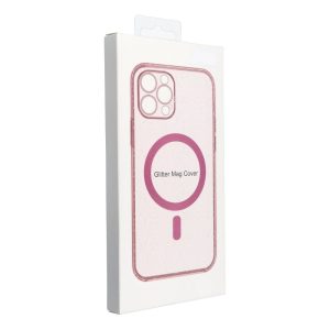 CLEAR MAG COVER case with camera protection compatible with MagSafe for IPHONE 16 Plus pink glitter 4 ca4a192abfe14435402b2da333de8626