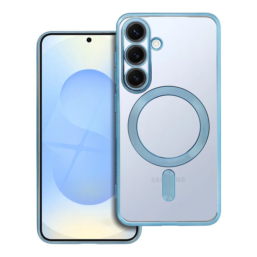 ELECTRO MAG COVER case compatible with MagSafe for SAMSUNG S25 blue ELECTRO MAG COVER case compatible with MagSafe for SAMSUNG S25 blue