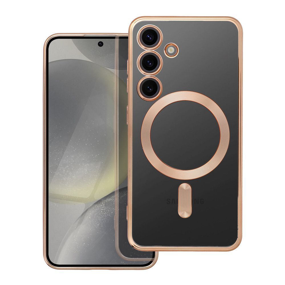ELECTRO MAG COVER case compatible with MagSafe for SAMSUNG S24 gold ELECTRO MAG COVER case compatible with MagSafe for SAMSUNG S24 gold