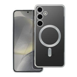 ELECTRO MAG COVER case compatible with MagSafe for SAMSUNG S24 Plus silver