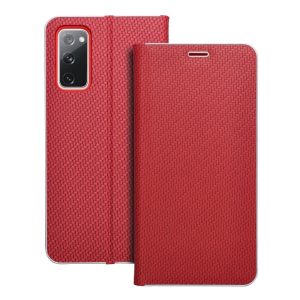 LUNA Book Carbon for SAMSUNG S20 FE / S20 FE 5G red