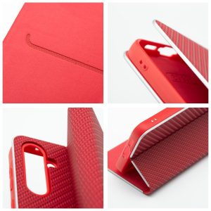 LUNA Book Carbon for SAMSUNG A40 red 5 dc720c54206962a6d9c8a0eb0628f6b0