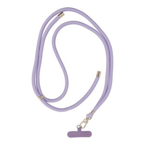 Phone pendant with adjustable length / cord length 165cm (max 82.5cm in the loop) / on the shoulder or neck - purple