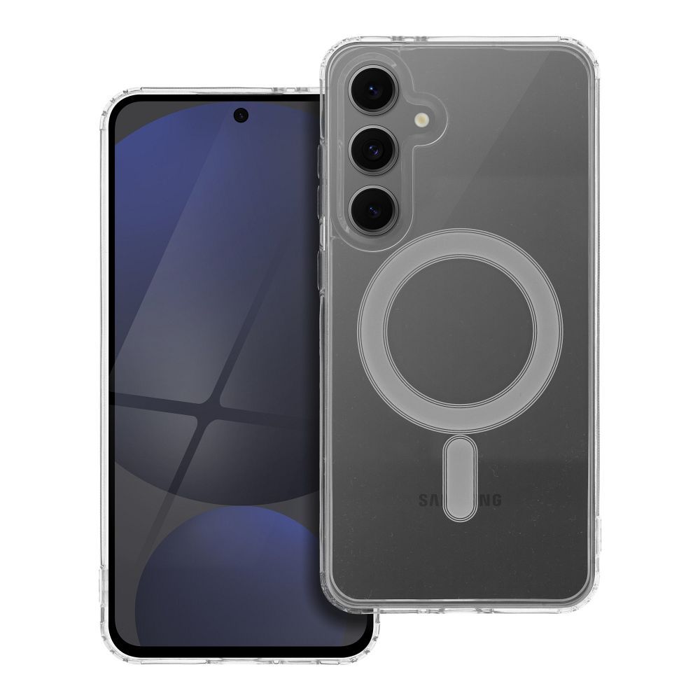 CLEAR MAG COVER case compatible with MagSafe for SAMSUNG S24 FE transparent CLEAR MAG COVER case compatible with MagSafe for SAMSUNG S24 FE transparent