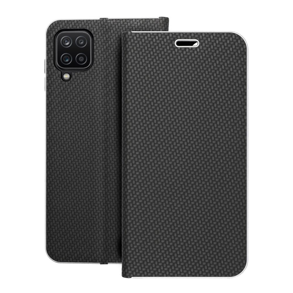 LUNA Book Carbon for SAMSUNG A12 / M12 black LUNA Book Carbon for SAMSUNG A12 / M12 black