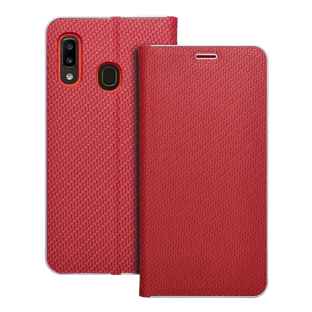 LUNA Book Carbon for SAMSUNG A20e red LUNA Book Carbon for SAMSUNG A20e red