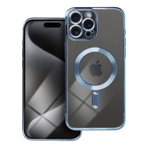 ELECTRO MAG COVER case compatible with MagSafe for IPHONE 15 Pro Max blue