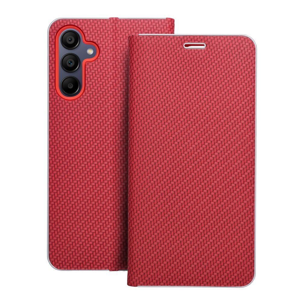 LUNA Book Carbon for SAMSUNG A15 4G / A15 5G red LUNA Book Carbon for SAMSUNG A15 4G / A15 5G red