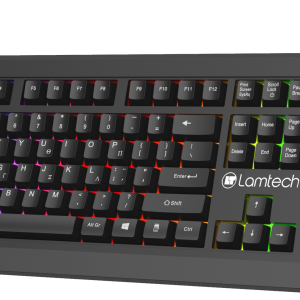 LAMTECH WIRED GR KEYBOARD WITH RAINBOW BACKLIGHT 4 lam021325 front corner 2