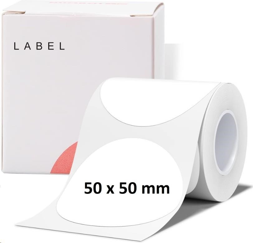 NIIMBOT THERMAL LABEL PAPER 50*50-150 ROUND WHITE NIIMBOT THERMAL LABEL PAPER 50*50-150 ROUND WHITE