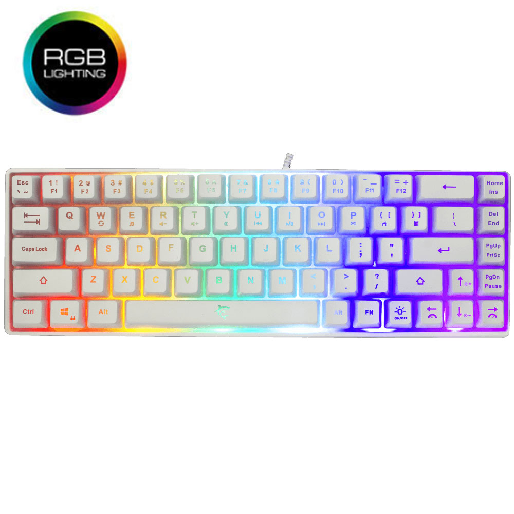 WHITE SHARK RGB GAMING MEMBRANE KEYBOARD RONIN WHITE WHITE SHARK RGB GAMING MEMBRANE KEYBOARD RONIN WHITE