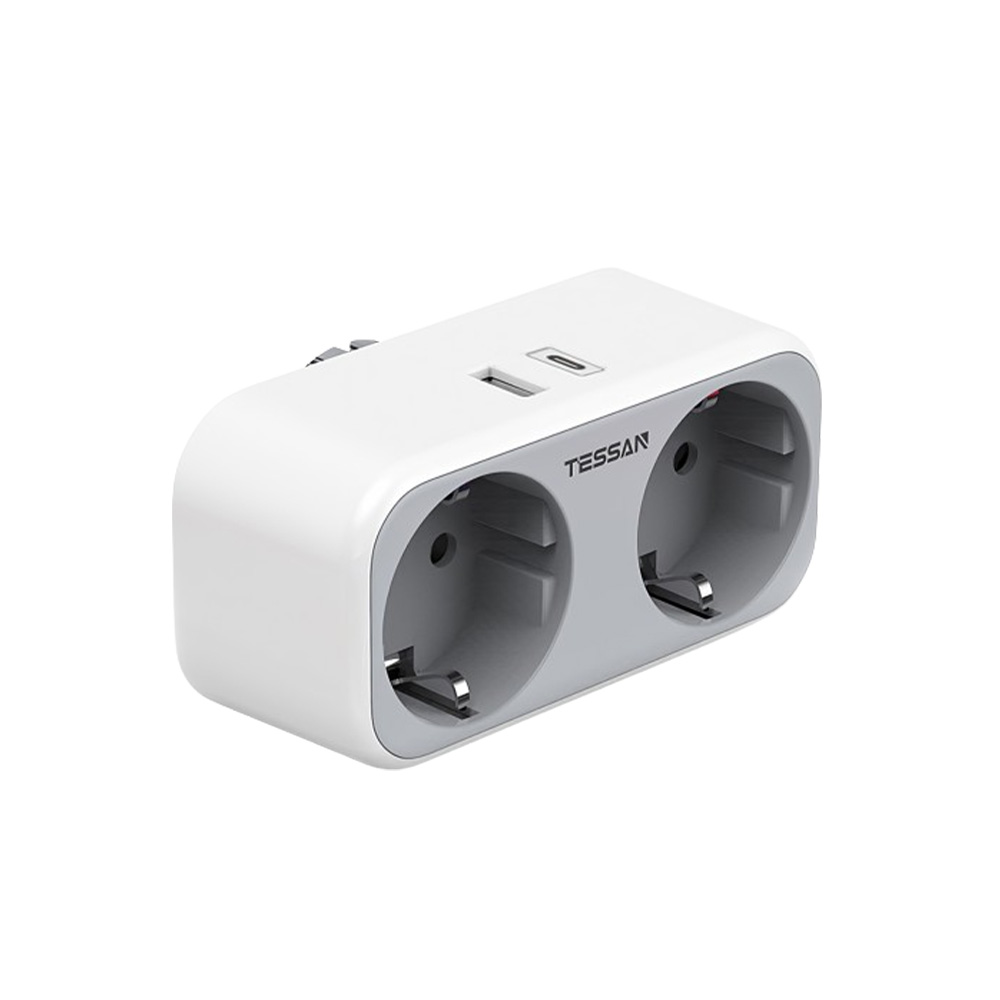TESSAN 4 IN 1 WALL SOCKET 2xSCHUKO TESSAN 4 IN 1 WALL SOCKET 2xSCHUKO