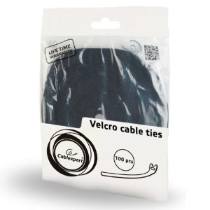 CABLEXPERT VELCRO CABLE TIES 210MM 100PCS/BAG BLACK 4 vt210 4