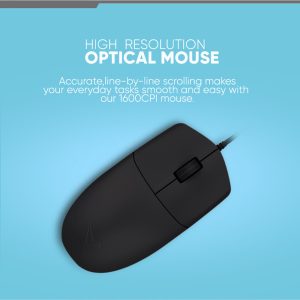 ALCATROZ USB HR OPTICAL MOUSE 1600CPI ASIC ONE BLACK 2 yKVfkFJx1640232805 1000x1000 3