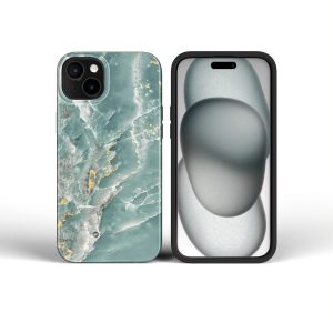 FORCELL F-PROTECT Mirage, Military Drop-Tested case compatible with MagSafe for IPHONE 16 PLUS green marble 3 0027025d3adf25adb7631d6cd6789017