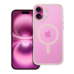 COLOR EDGE MAG COVER case compatible with MagSafe for IPHONE 16 Plus pink