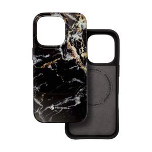 FORCELL F-PROTECT Mirage, Military Drop-Tested case compatible with MagSafe for IPHONE 15 black marble 4 086eb7a3e3828b14e0f9972d1e18399b