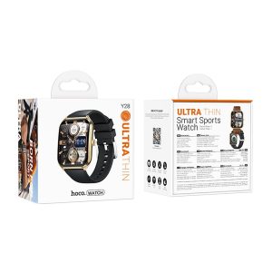 Smartwatch με Ελληνικό μενού, παλμογράφο & κλήσεις AMOLED Y28 Μαύρο Χρυσό 5 0a1a2711c6351f608d5258531109788f