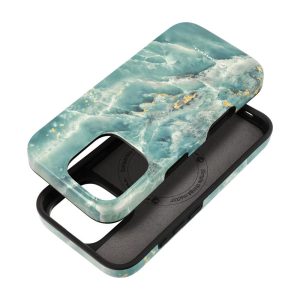 Military Drop-Tested case compatible with MagSafe for IPHONE 15 PRO green marble